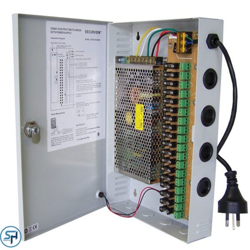 [S-240-12] BLOC D’ALIMENTATION 16 Port 12V/20A