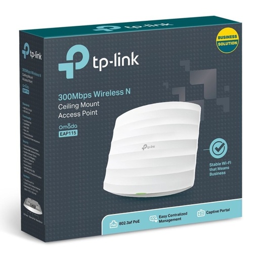 [EAP115] TP-LINK POINT D'ACCÈS PLAFONNIER  EAP115  300Mbps  - 1 PORT POE