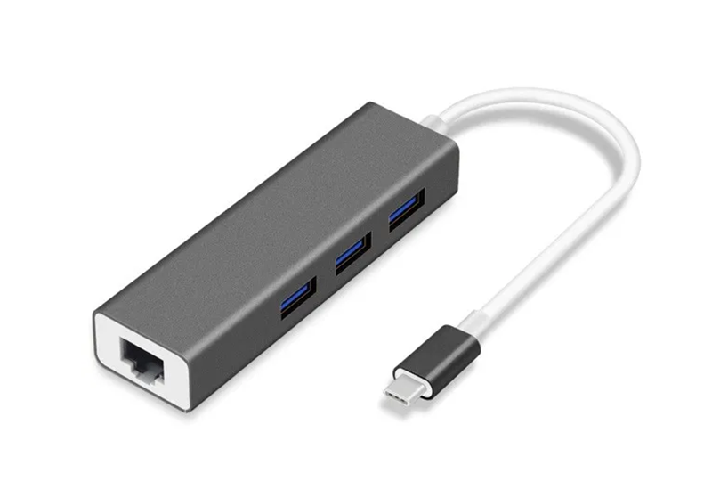 Adaptateur 3 USB +ETHRNET POUR MAC