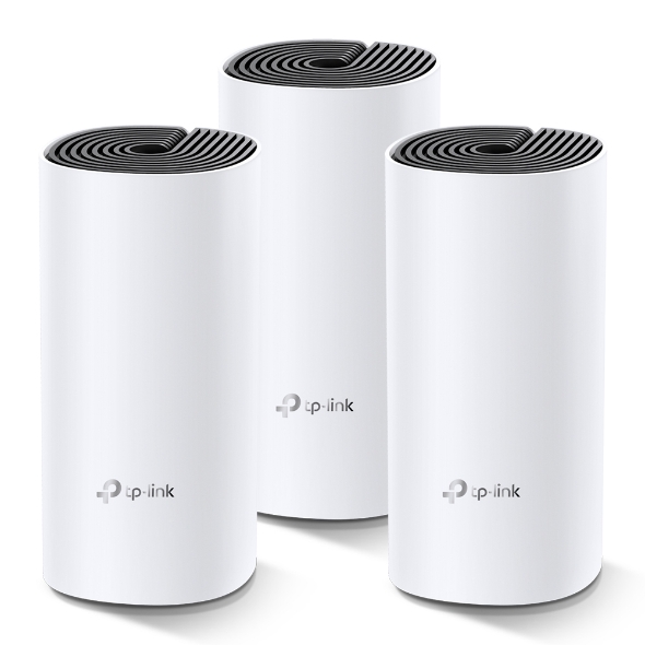Deco E4 (3 pack) WiFi Mesh 1,2 Gigabit + 2 ports Fast Ethernet