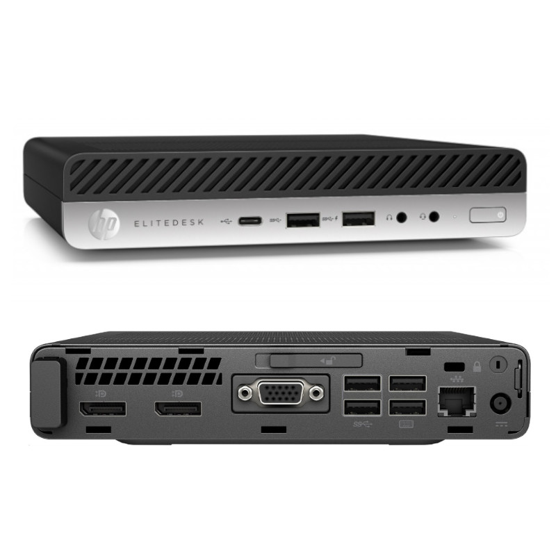 HP Elitedesk 800 G3 Mini Core i5-6500T I 8Go DDR4 I 256Go SSD I Win 10 Pro [Remis à Neuf]