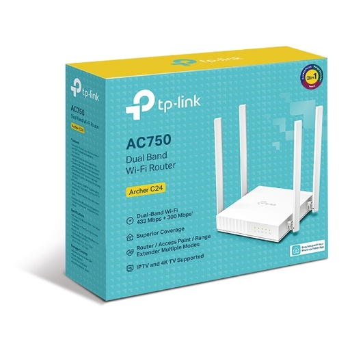 [Archer C24] Point D'accès  AC750 Dual-Band Wi-Fi Router