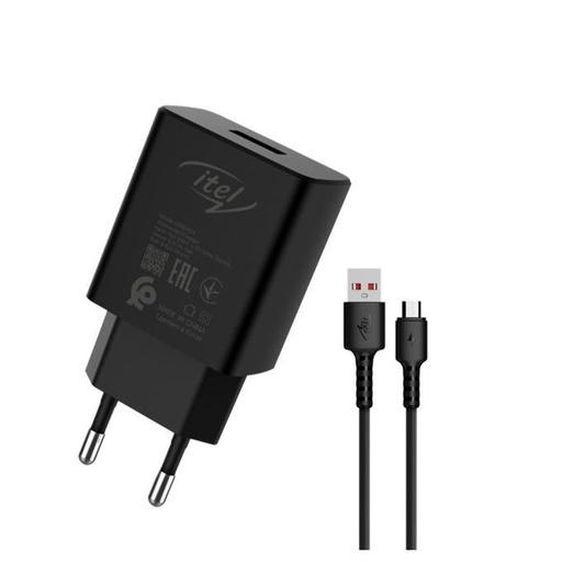 [U050IEA] CHARGEUR TELEPHONE ITEL 10W 2X FAST CHARGING AVEC CABLE ICW-101E
