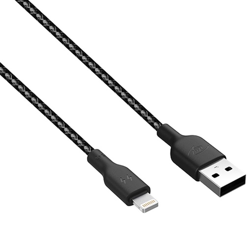 [ICD-L23] itel  Cable NYLON BRAIDED LIGHTNING TO USB 1M  ICD-L23